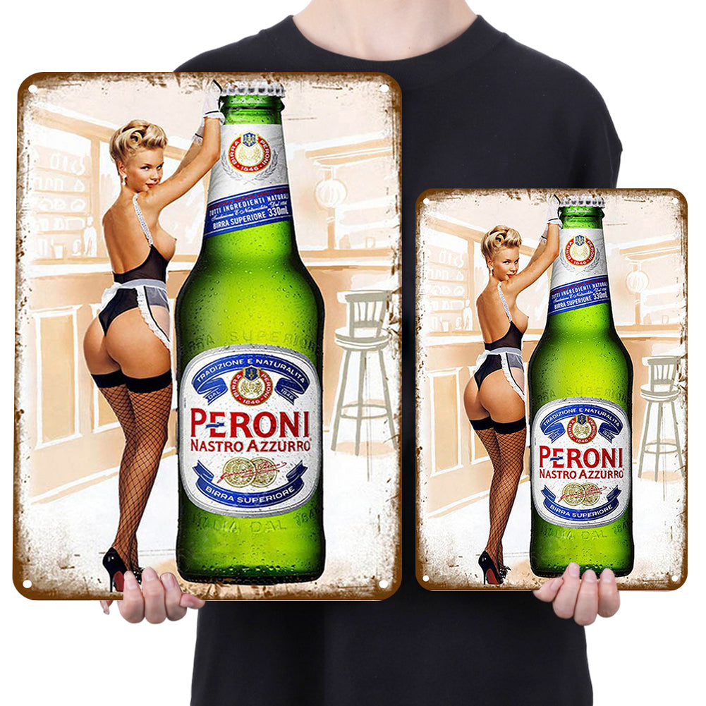 Peroni Beer Girl - Metal Tin Signs(8*12Inch/12*16Inch) - Bar