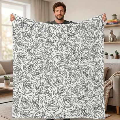 DIY Drawing Blanket – Customizable Plush Doodle & Coloring Blanket