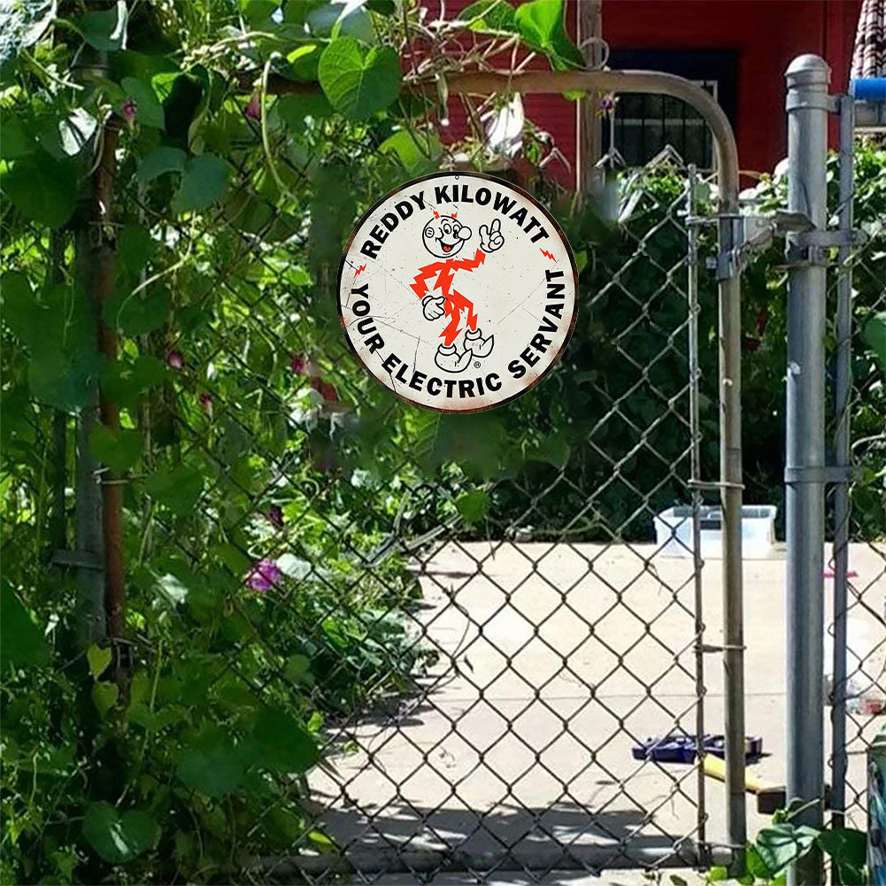 Reddy Kilowatt - Round Metal Tin Signs(12*12Inch)