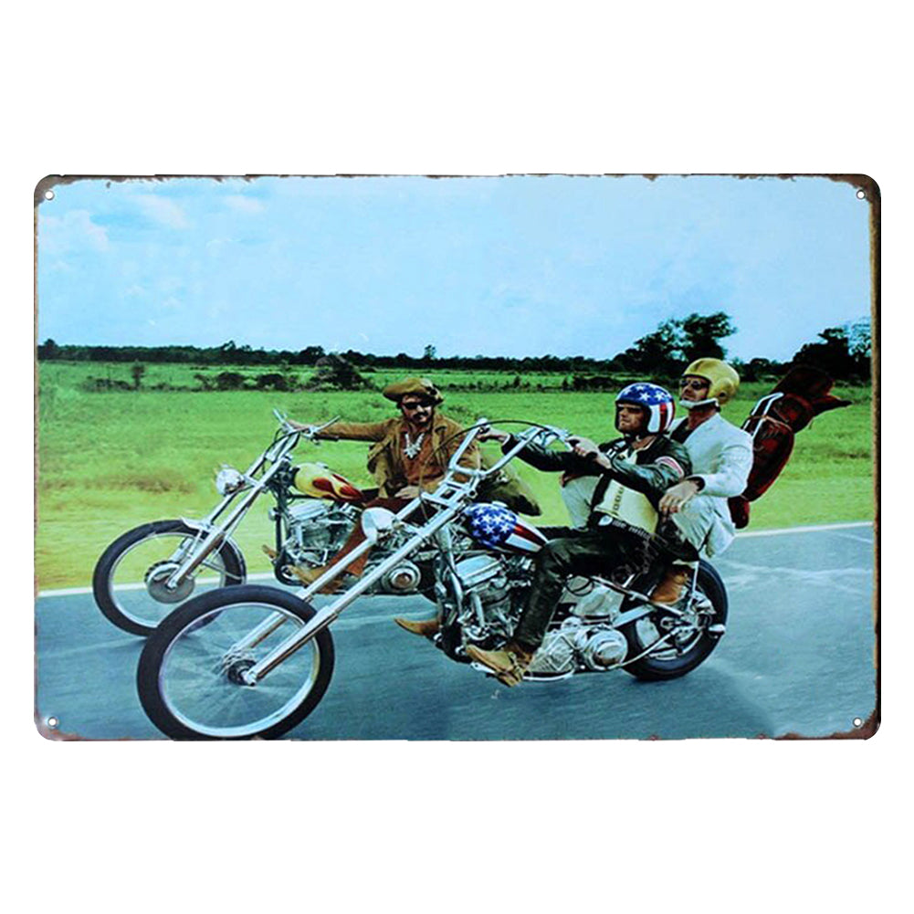 Old Man Motorcycle - Vintage Metal Signs(8*12Inch) - Vehicle