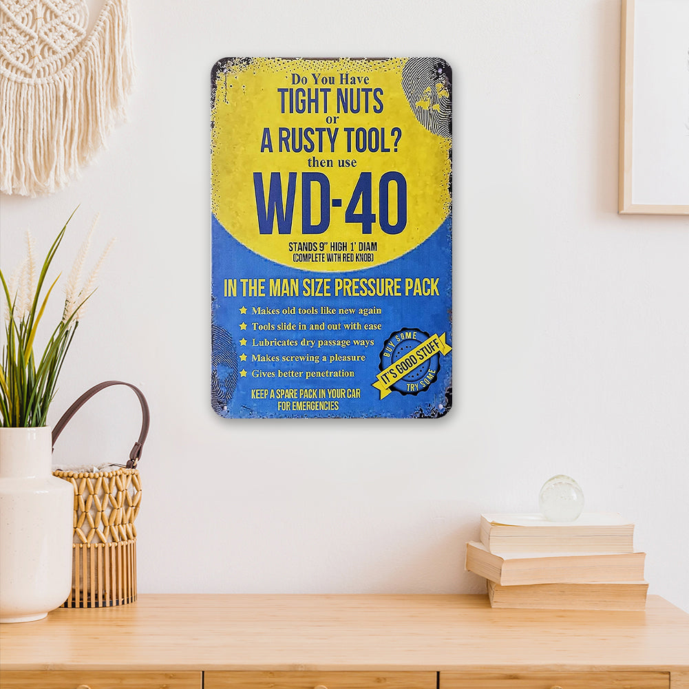 Wd 40 Solvent - Metal Tin Signs(8*12Inch/12*16Inch) - Garage