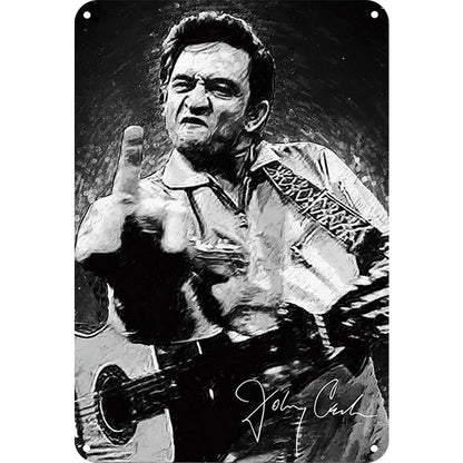 Johnny Cashe Musician - Metal Tin Signs(8*12Inch/12*16Inch)