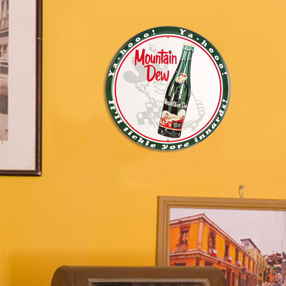 Moutain Dew Beer - Round Metal Tin Signs(12*12Inch) - Bar