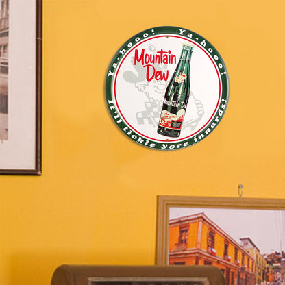 Moutain Dew Beer - Round Metal Tin Signs(12*12Inch) - Bar
