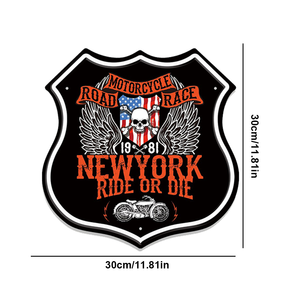 Motorbike - Shield Vintage Metal Signs(12*12Inch) - Vehicle