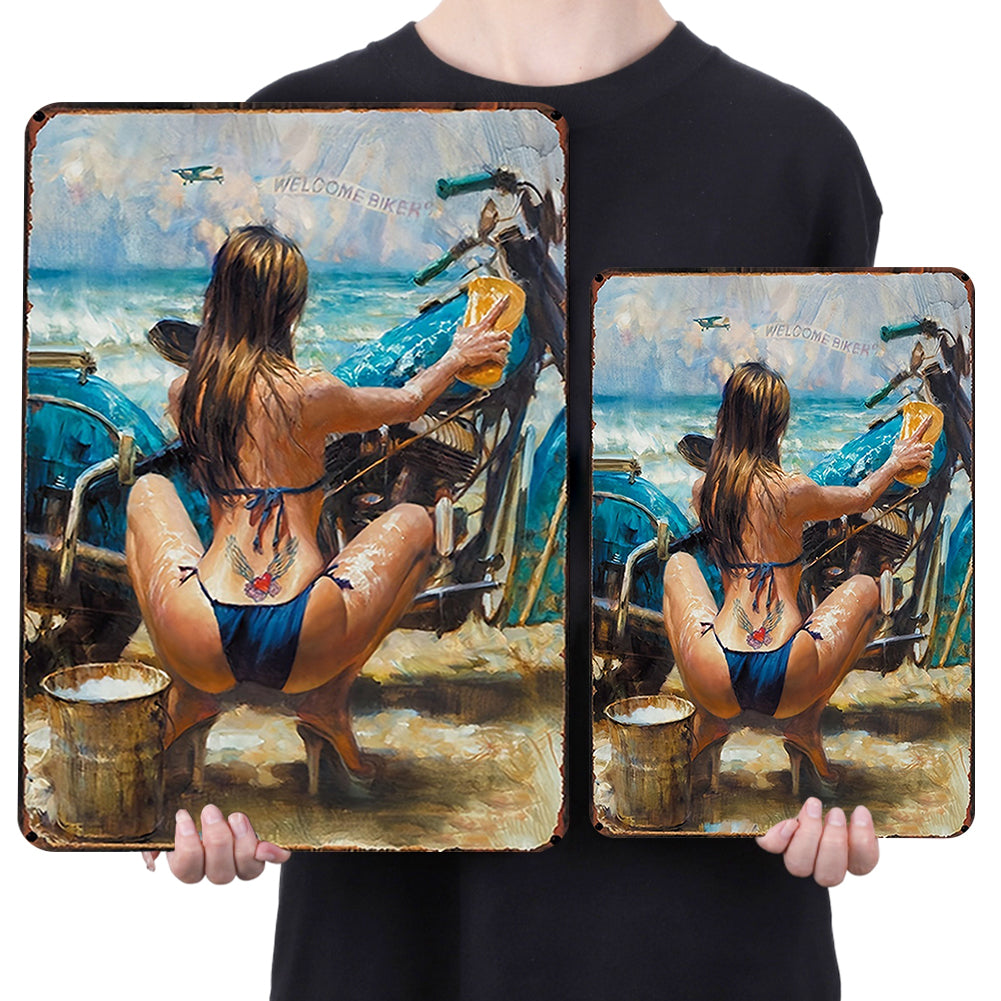 Pin Up Girls - Metal Tin Signs(8*12Inch/12*16Inch) - Garage&Transport