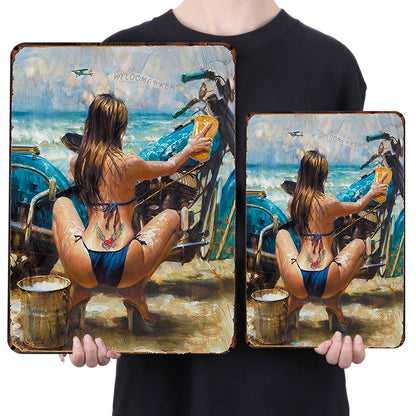 Pin Up Girls - Metal Tin Signs(8*12Inch/12*16Inch) - Garage&Transport