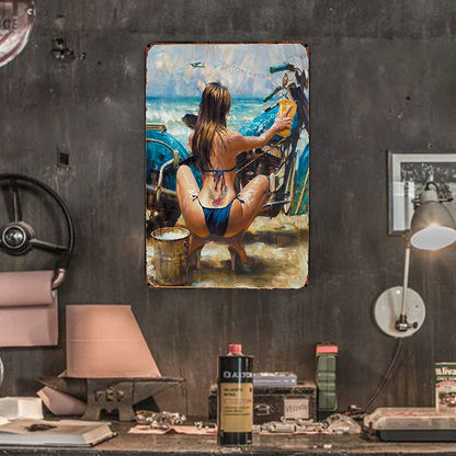 Pin Up Girls - Metal Tin Signs(8*12Inch/12*16Inch) - Garage&Transport