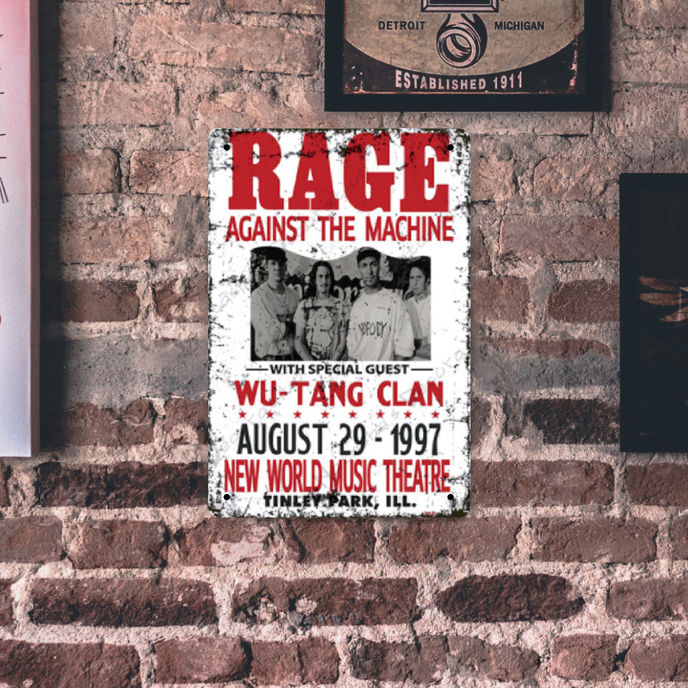 Rage Against the Machine - Vintage Metal Signs(8*12Inch) - Music