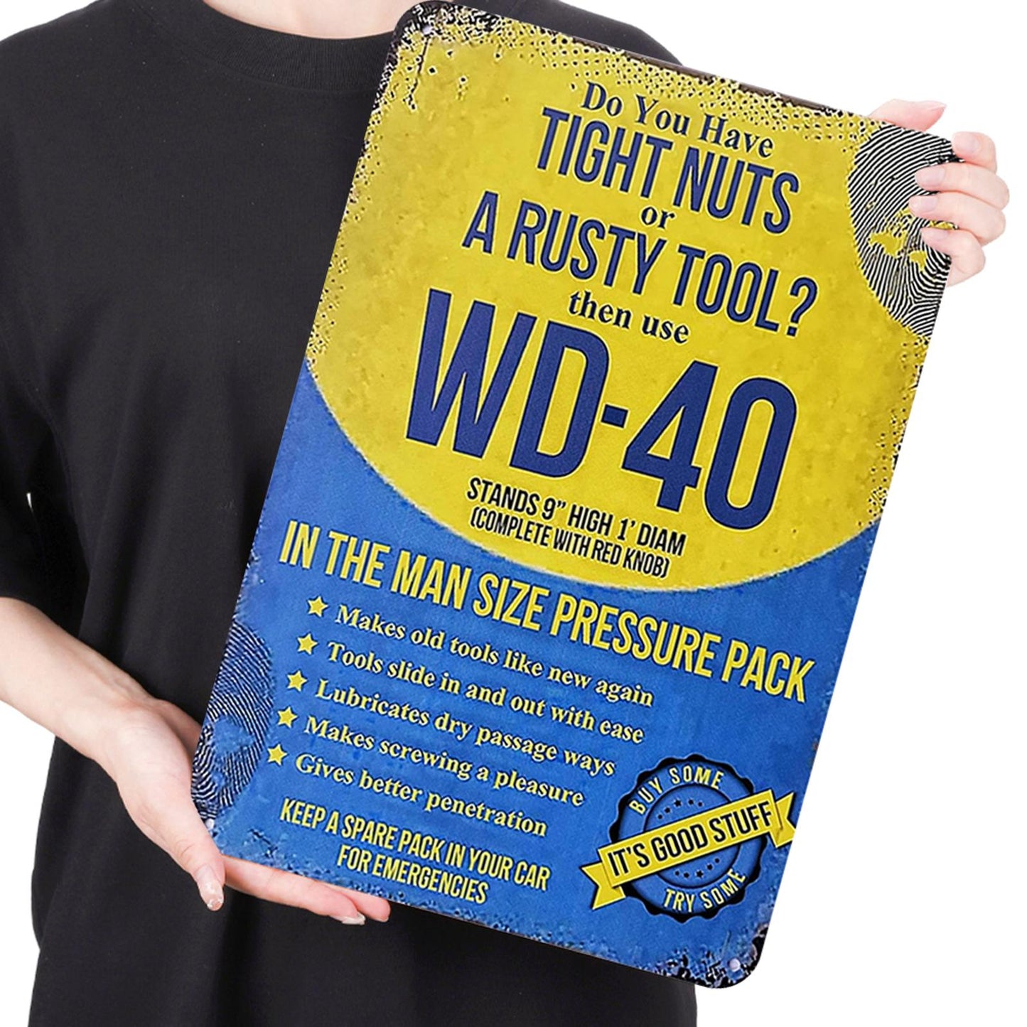 Wd 40 Solvent - Metal Tin Signs(8*12Inch/12*16Inch) - Garage