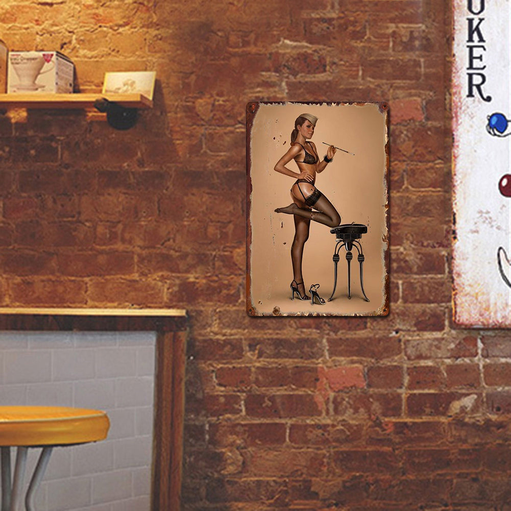Sexy Woman - Vintage Metal Signs(8*12Inch/12*16Inch)-Pin-up-girls