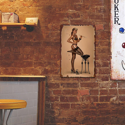 Sexy Woman - Vintage Metal Signs(8*12Inch/12*16Inch)-Pin-up-girls