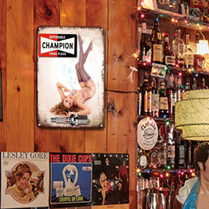 Pin Up Girls - Metal Tin Signs(8*12Inch/12*16Inch) - Garage