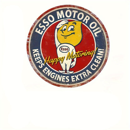 Esso - Round Metal Tin Signs(12*12Inch) - Garage