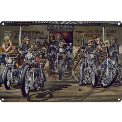 Old Man Riding Motorbike - Vintage Metal Signs(8*12Inch) - Vehicle