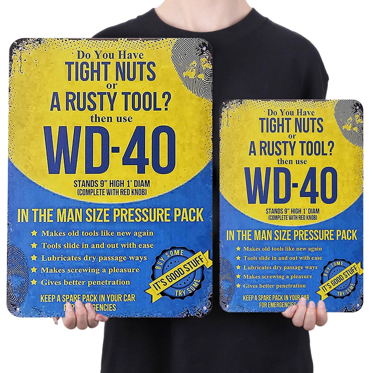 Wd 40 Solvent - Metal Tin Signs(8*12Inch/12*16Inch) - Garage