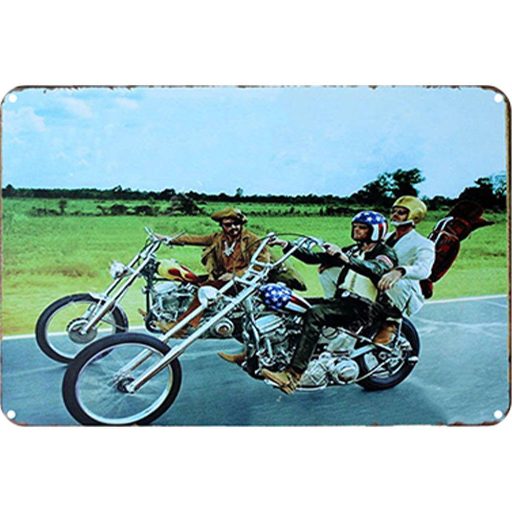 Old Man Motorcycle - Vintage Metal Signs(8*12Inch) - Vehicle