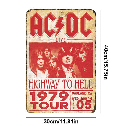 ACDC - Vintage Metal Signs(12*16Inch) - Music