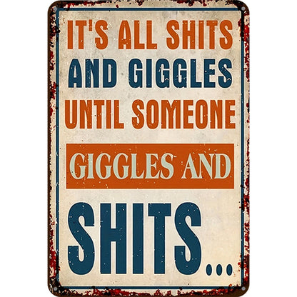Warning - Metal Tin Signs(8*12Inch/12*16Inch)