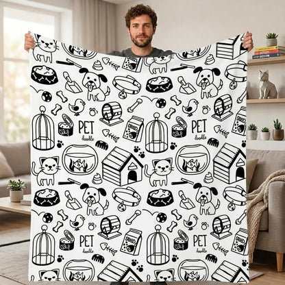 DIY Drawing Blanket – Customizable Plush Doodle & Coloring Blanket