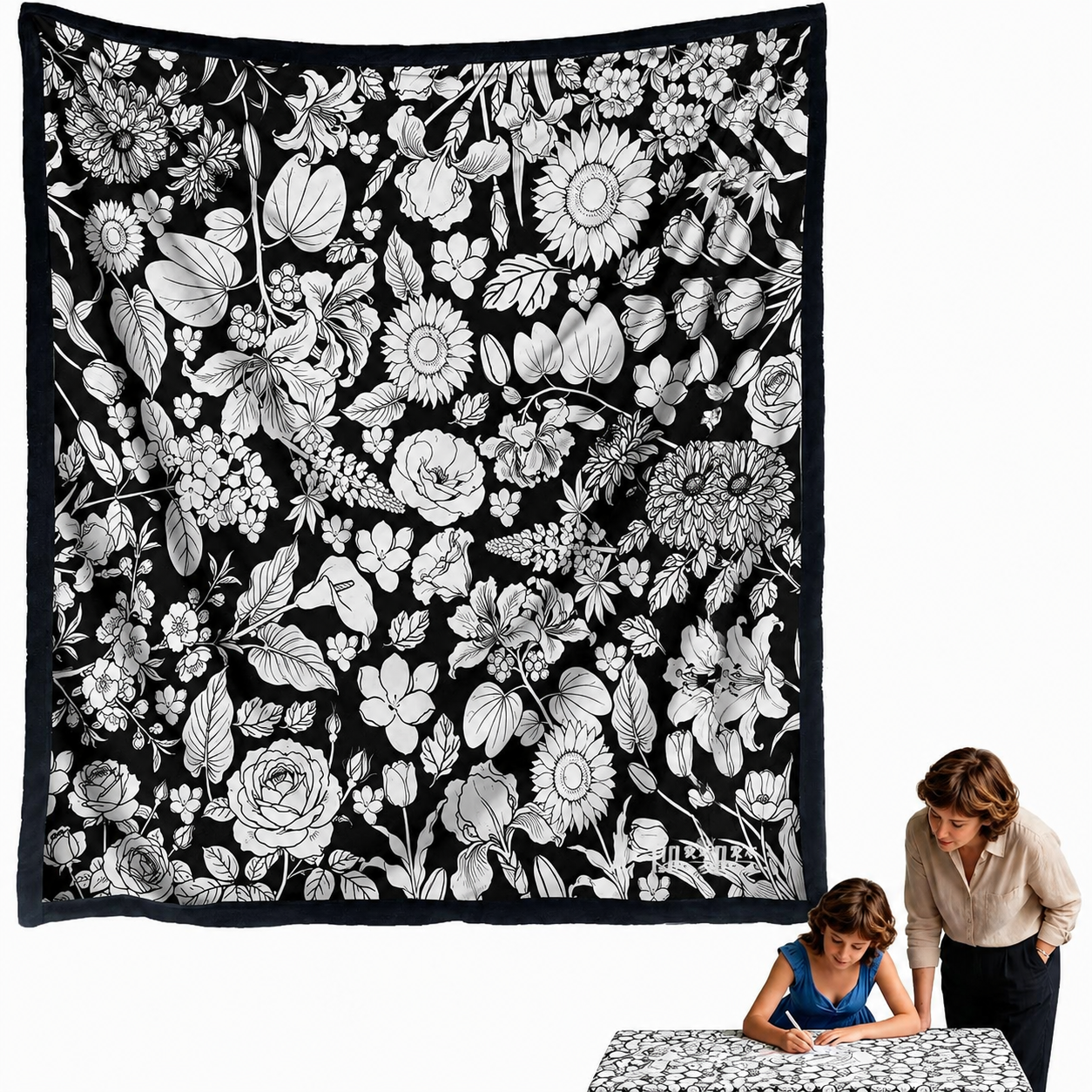 DIY Drawing Blanket – Customizable Plush Doodle & Coloring Blanket