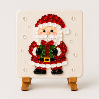 Christmas Acrylic Mosaic DIY Craft Kit with Wooden Display Stand