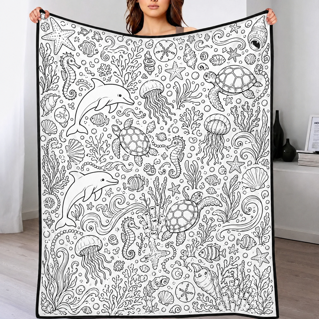 DIY Drawing Blanket – Customizable Plush Doodle & Coloring Blanket