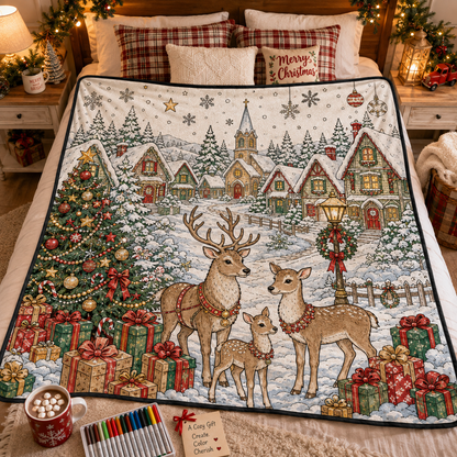 DIY Christmas Drawing Blanket with 24-Color Paint Markers – Customizable Plush Coloring Blanket