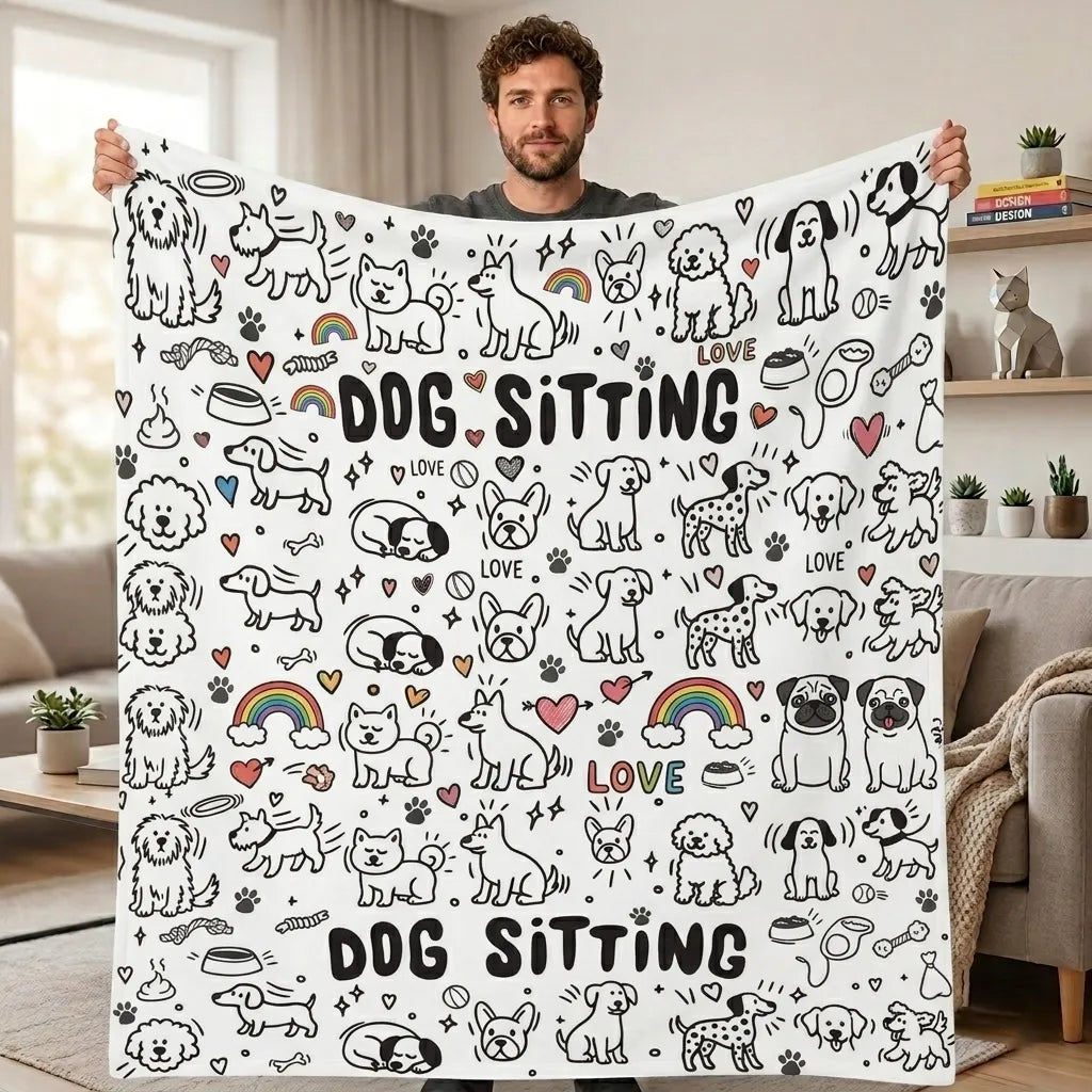 DIY Drawing Blanket – Customizable Plush Doodle & Coloring Blanket