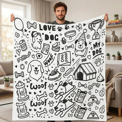 DIY Drawing Blanket – Customizable Plush Doodle & Coloring Blanket