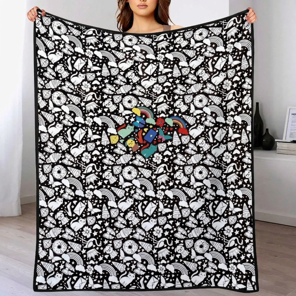 DIY Drawing Blanket – Customizable Plush Doodle & Coloring Blanket