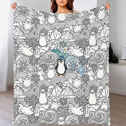 DIY Drawing Blanket – Customizable Plush Doodle & Coloring Blanket