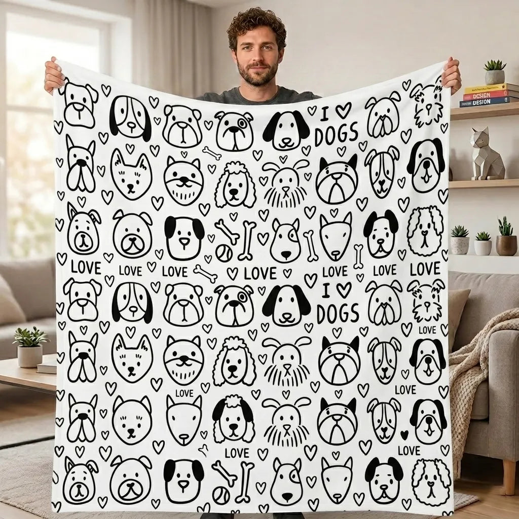 DIY Drawing Blanket – Customizable Plush Doodle & Coloring Blanket