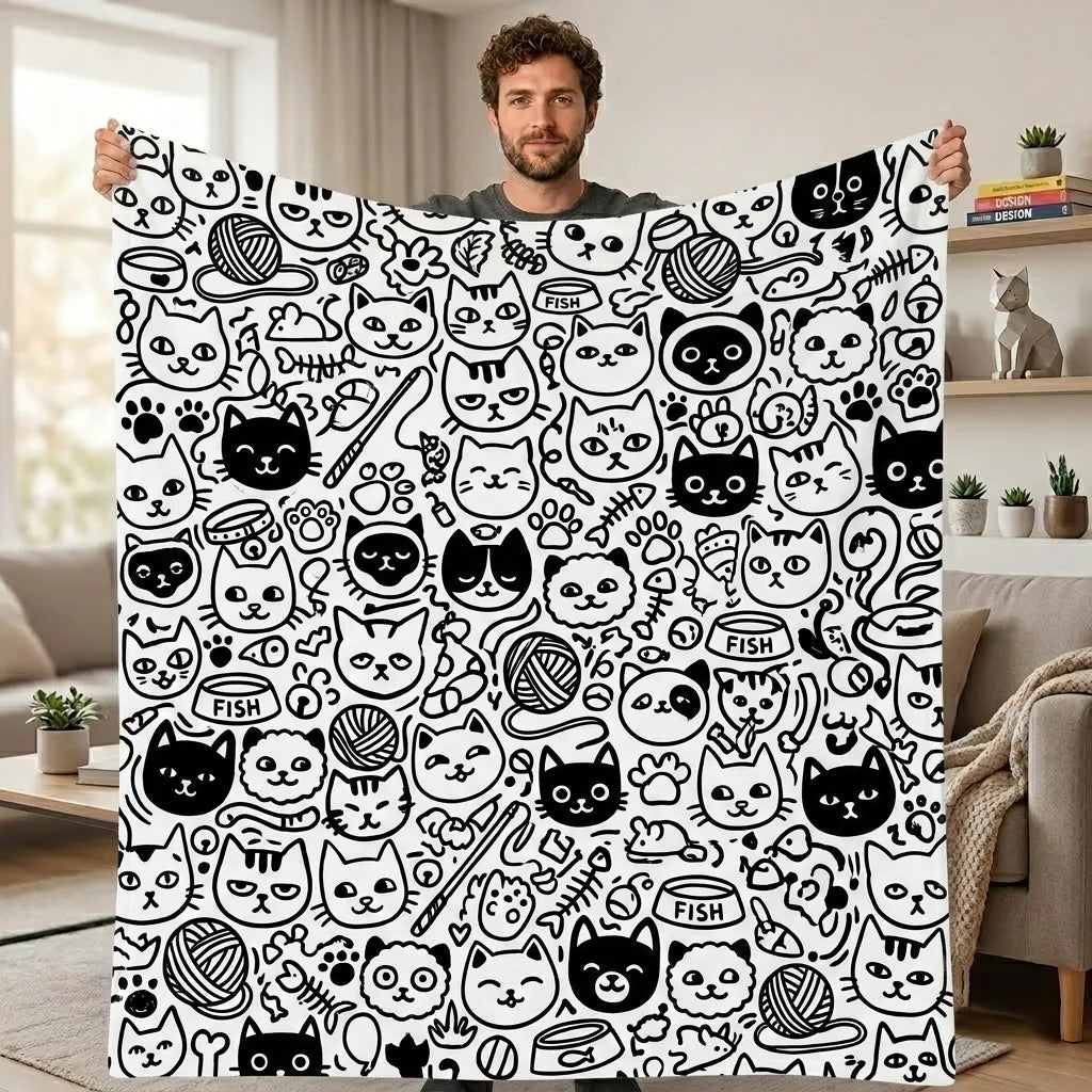 DIY Drawing Blanket – Customizable Plush Doodle & Coloring Blanket