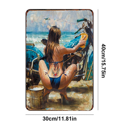 Pin Up Girls - Metal Tin Signs(8*12Inch/12*16Inch) - Garage&Transport