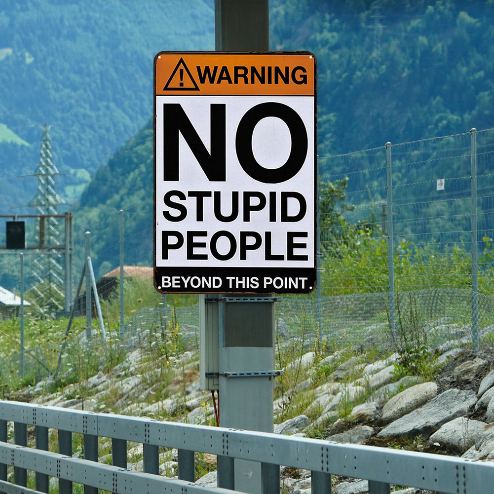Warning - Metal Tin Signs(8*12Inch/12*16Inch)