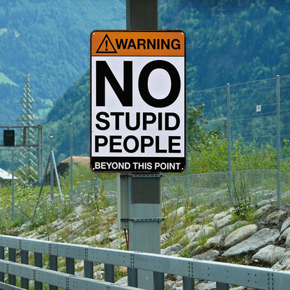 Warning - Metal Tin Signs(8*12Inch/12*16Inch)