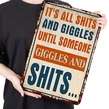 Warning - Metal Tin Signs(8*12Inch/12*16Inch)