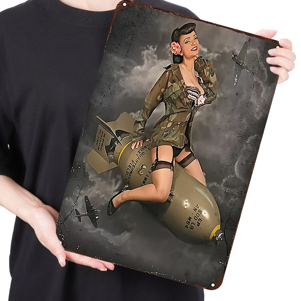 Military Girl - Metal Tin Signs(8*12Inch/12*16Inch) - Garage&Transport