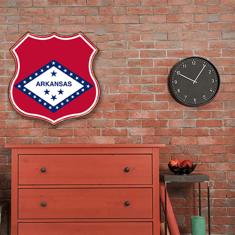 Arkansas - Shield Vintage Metal Signs(12*12Inch)