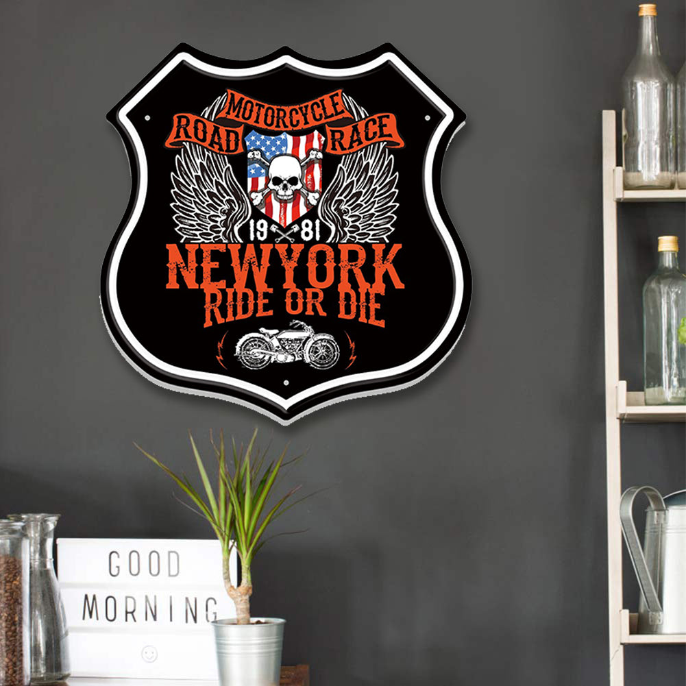 Motorbike - Shield Vintage Metal Signs(12*12Inch) - Vehicle