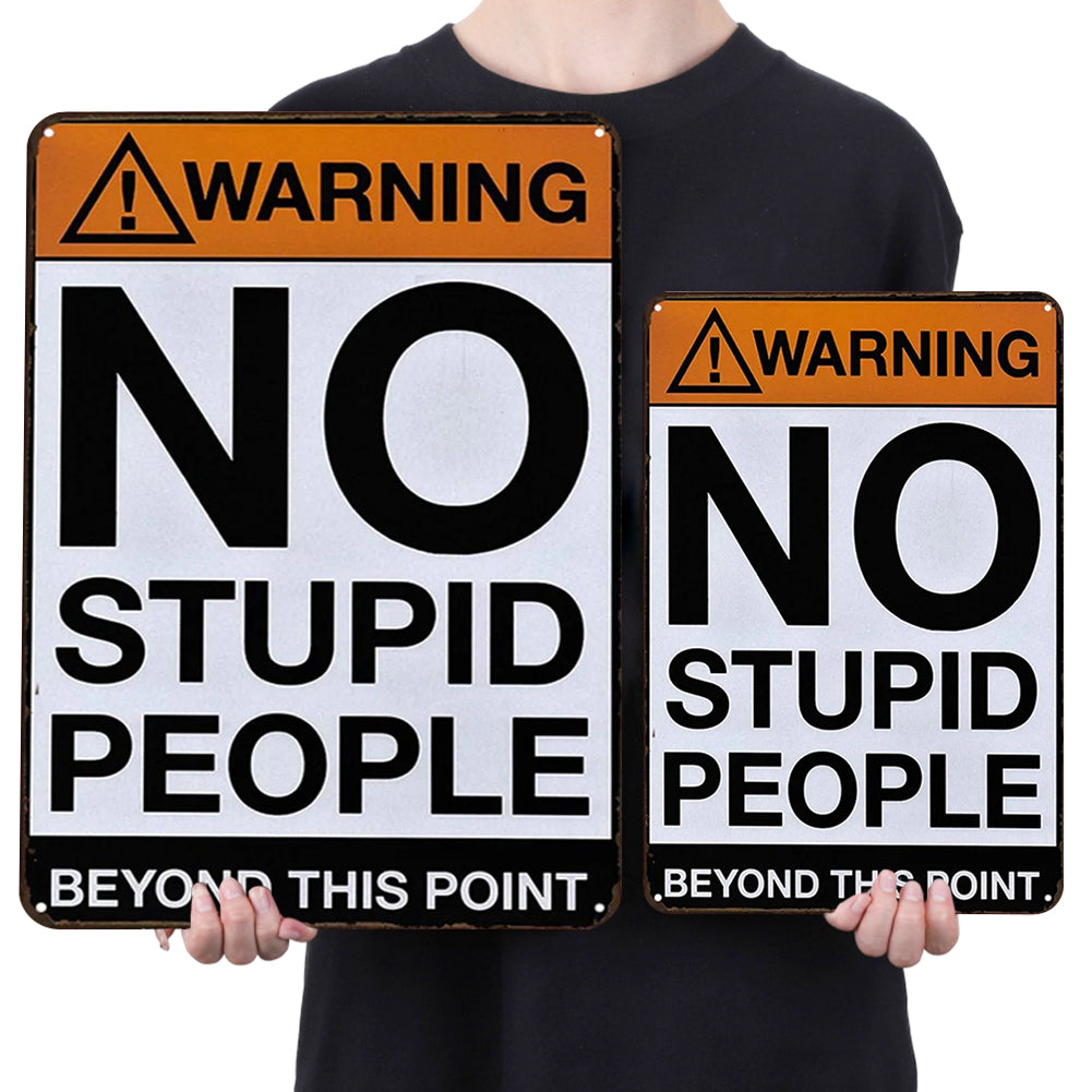 Warning - Metal Tin Signs(8*12Inch/12*16Inch)