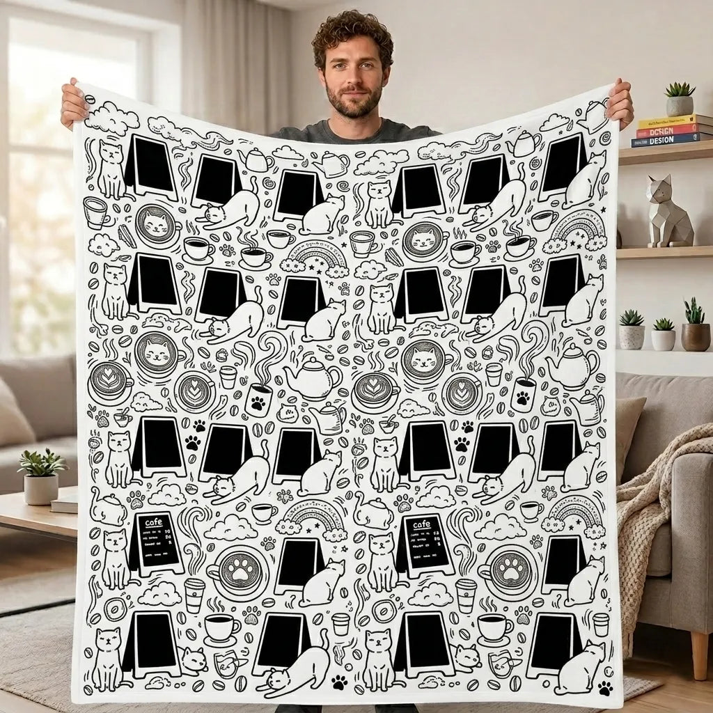 DIY Drawing Blanket – Customizable Plush Doodle & Coloring Blanket