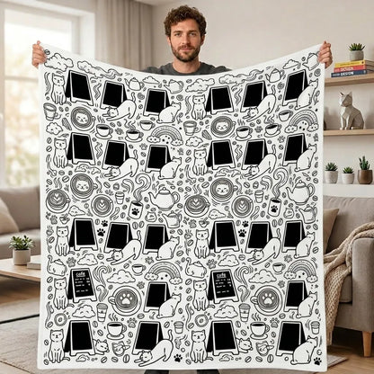 DIY Drawing Blanket – Customizable Plush Doodle & Coloring Blanket