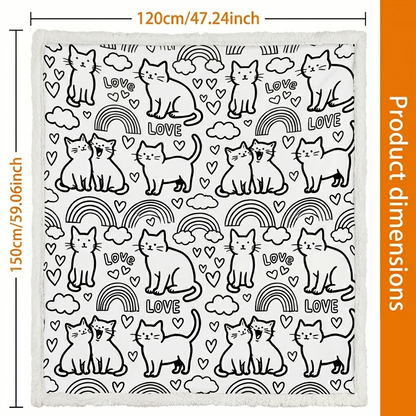 DIY Drawing Blanket – Customizable Plush Doodle & Coloring Blanket
