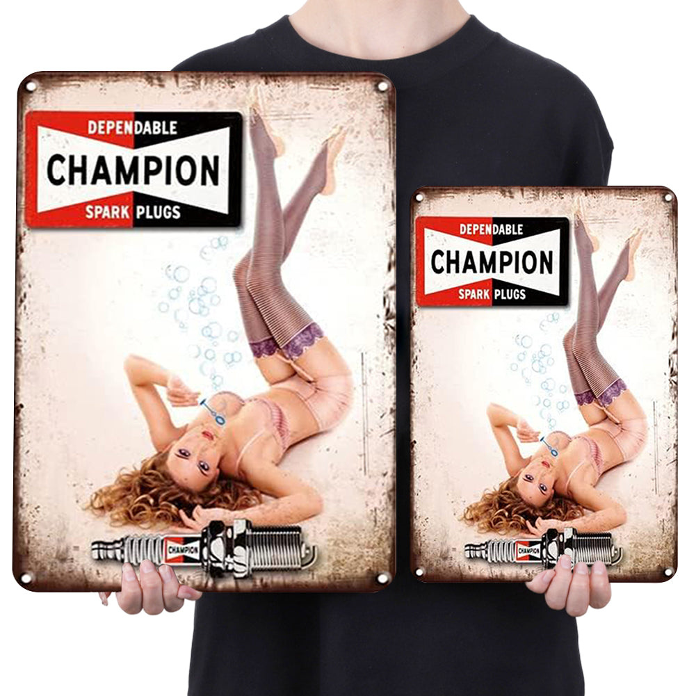 Pin Up Girls - Metal Tin Signs(8*12Inch/12*16Inch) - Garage