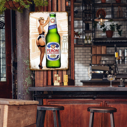 Peroni Beer Girl - Metal Tin Signs(8*12Inch/12*16Inch) - Bar