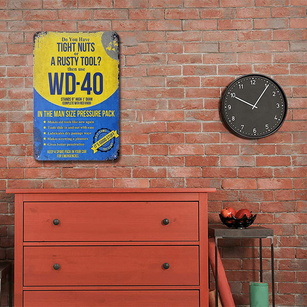 Wd 40 Solvent - Metal Tin Signs(8*12Inch/12*16Inch) - Garage