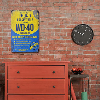 Wd 40 Solvent - Metal Tin Signs(8*12Inch/12*16Inch) - Garage