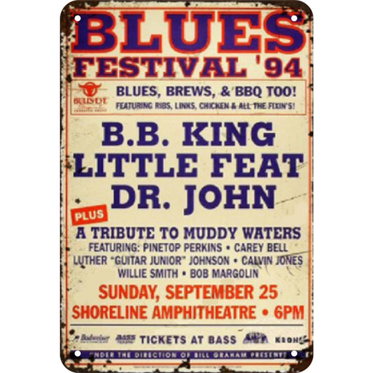 Blues - Vintage Metal Signs(8*12Inch) - Music
